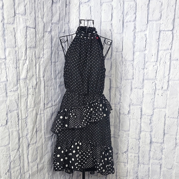 Betsey Johnson Black and White Polka Dot Dress